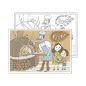 SETS DE TABLE COLORIAGE "PIZZA" 100 G/M2 31x43 CM QUADRICHROMIE CELLULOSE (1000 UNITÉ) SETS DE TABLE COLORIAGE "PIZZA"