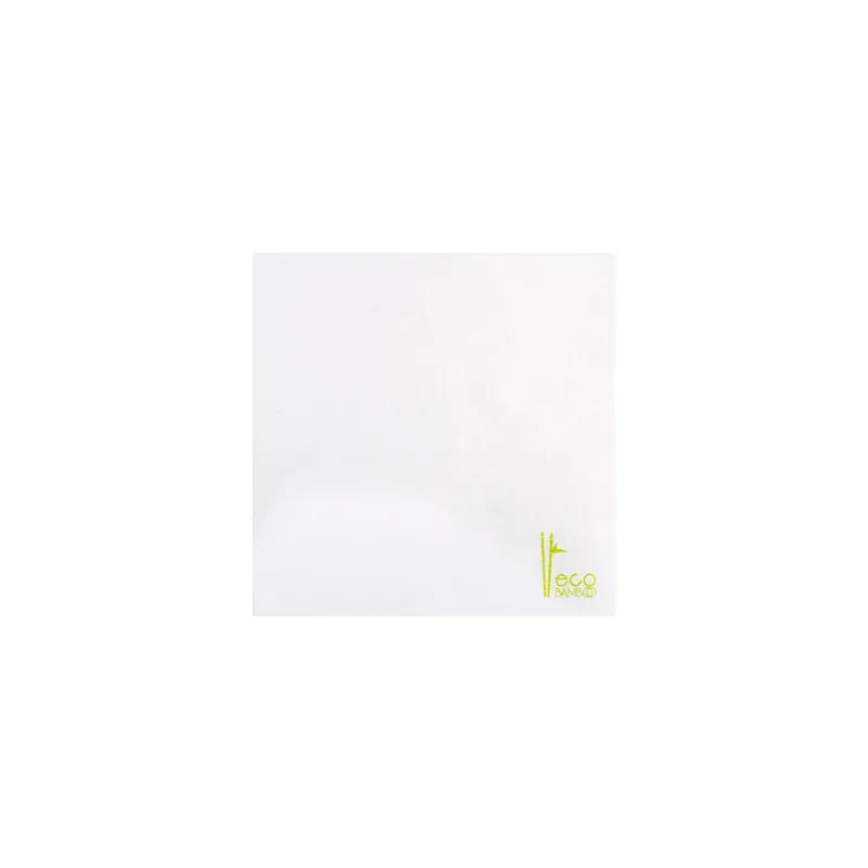SERVIETTES LIKE LINEN - ECO BAMBOO  70 G/M2 40x40 CM BLANC SPUNLACE (600 UNITÉ)