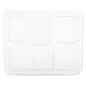 COUVERCLES POUR PLATEAUX 221.92 27x22x3,6 CM TRANSPARENT PET (250 UNITÉ) COUVERCLES POUR PLATEAUX 221.92