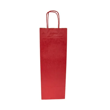 SACS SOS AVEC ANSES 1 BOTEILLE  100 G/M2 14+8x40 CM BORDEAUX KRAFT (250 UNITÉ)