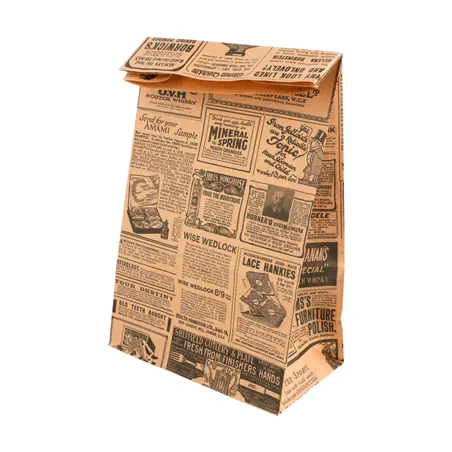 SACS SOS SANS ANSES 'TIMES' 70 G/M2 14+8x24 CM NATUREL KRAFT (1000 UNITÉ)