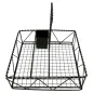 CORBEILLE "CADDY" CARRÉ 25x25x24 CM NOIR METAL (1 UNITÉ) CORBEILLE "CADDY" CARRÉ