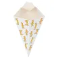 CORNETS AVEC LANGUETTES THEPACK 'CHIPS' 100 G 21x12,5 CM BLANC CARTON NANO-MICRO (1600 UNITÉ) CORNETS AVEC LANGUETTES