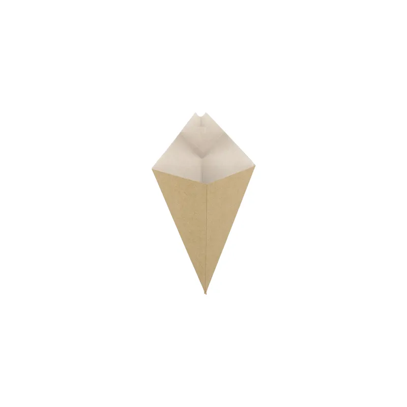 CORNETS AVEC LANGUETTES THEPACK 100 G 21x12,5 CM NATUREL/BLANC CARTON NANO-MICRO (1600 UNITÉ)