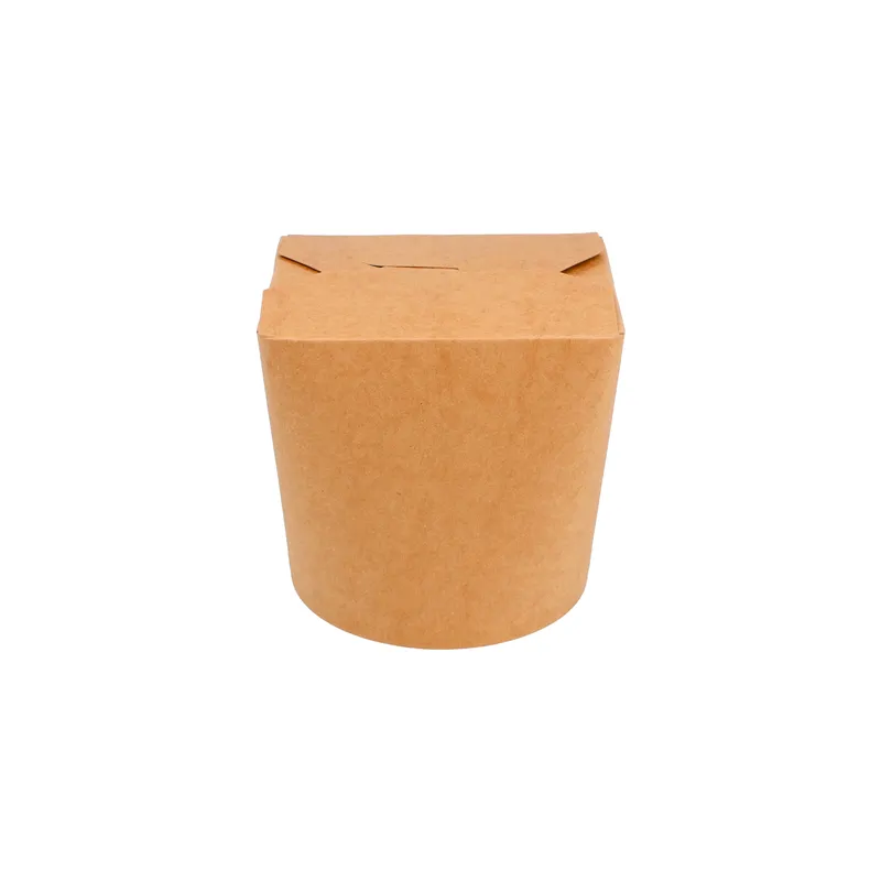 RÉCIPIENTS MULTIUSAGES MICRO-ONDABLES  780 ML 275 + 25 PE G/M2 Ø9x9 CM NATUREL KRAFT (50 UNITÉ)