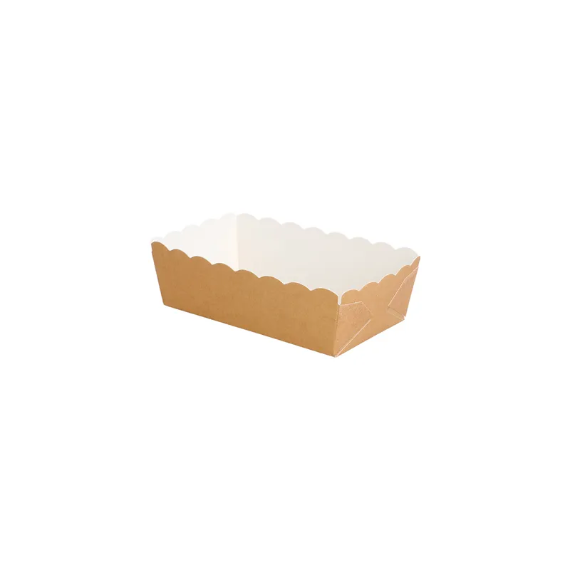 DELI-BARQUETTES  210 + 15 PE G/M2 9x5x3,2 CM MARRON CARTON (100 UNITÉ)