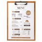 PLANCHE PORTE MENU AVEC PINCE