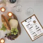 PLANCHE PORTE MENU AVEC PINCE