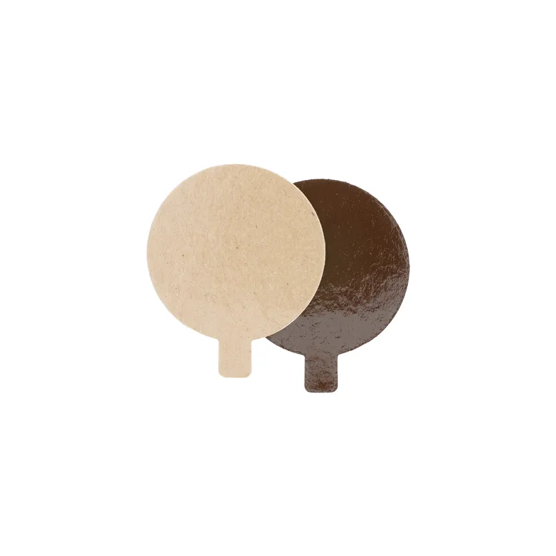 CARTONS PÂTISSERIE DEUX FACES  1100 G/M2 Ø 8 CM CHOCOLAT/PRALINÉ CARTON (200 UNITÉ)