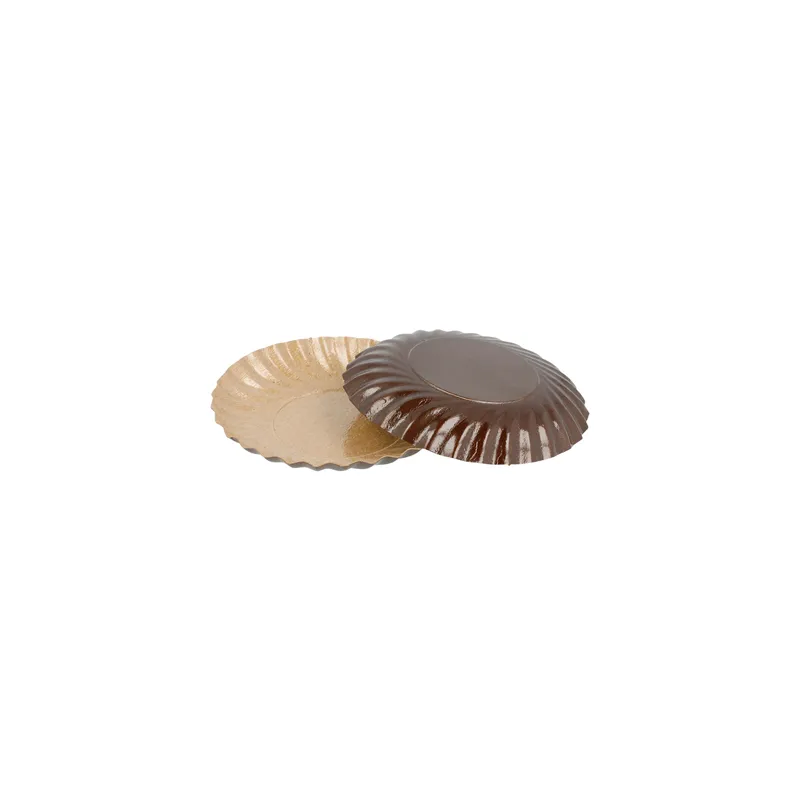 MINI PLATEAUX 380 G/M2 Ø 9 CM CHOCOLAT/PRALINÉ CARTON (200 UNITÉ) MINI PLATEAUX 380 G/M2 Ø 9 CM CHOCOLAT/PRALINÉ CARTON (200 UNITÉ)