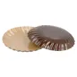 MINI PLATEAUX 380 G/M2 Ø 9 CM CHOCOLAT/PRALINÉ CARTON (200 UNITÉ) MINI PLATEAUX