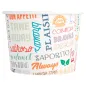 POTS 'PAROLE' 500 ML 280 + 18 PE G/M2 Ø11x8,2 CM BLANC CARTON (500 UNITÉ) POTS