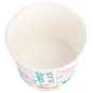 POTS 'PAROLE' 500 ML 280 + 18 PE G/M2 Ø11x8,2 CM BLANC CARTON (500 UNITÉ) POTS