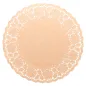 DENTELLES RONDES AJOURÉES 40 G/M2 Ø 42 CM NATUREL KRAFT (250 UNITÉ) DENTELLES RONDES AJOURÉES