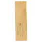 SET FOURCHETTE, COUTEAU, CUILLÈRE WOOD 'CURVE' 18,5 CM NATUREL BOIS (200 UNITÉ) SET FOURCHETTE, COUTEAU, CUILLÈRE