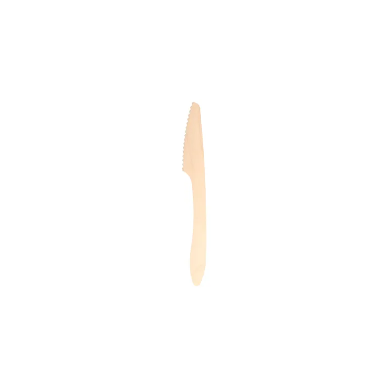 COUTEAUX WOOD 'CURVE' 19,3 CM NATUREL BOIS (100 UNITÉ) COUTEAUX WOOD 'CURVE' 19,3 CM NATUREL BOIS (100 UNITÉ)