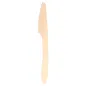 COUTEAUX WOOD 'CURVE' 19,3 CM NATUREL BOIS (100 UNITÉ) COUTEAUX