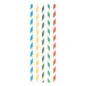 PAILLES DROITES À FRANGES PAPER Ø0,8x23,5 CM ASSORTI PAPIER (3000 UNITÉ) PAILLES DROITES À FRANGES