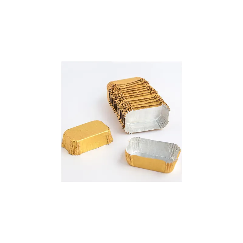 CAPSULES PETIT FOURS 4,7x3,7x1,5 CM DORE ALUMINIUM (1000 UNITÉ) CAPSULES PETIT FOURS 4,7x3,7x1,5 CM DORE ALUMINIUM (1000 UNITÉ)