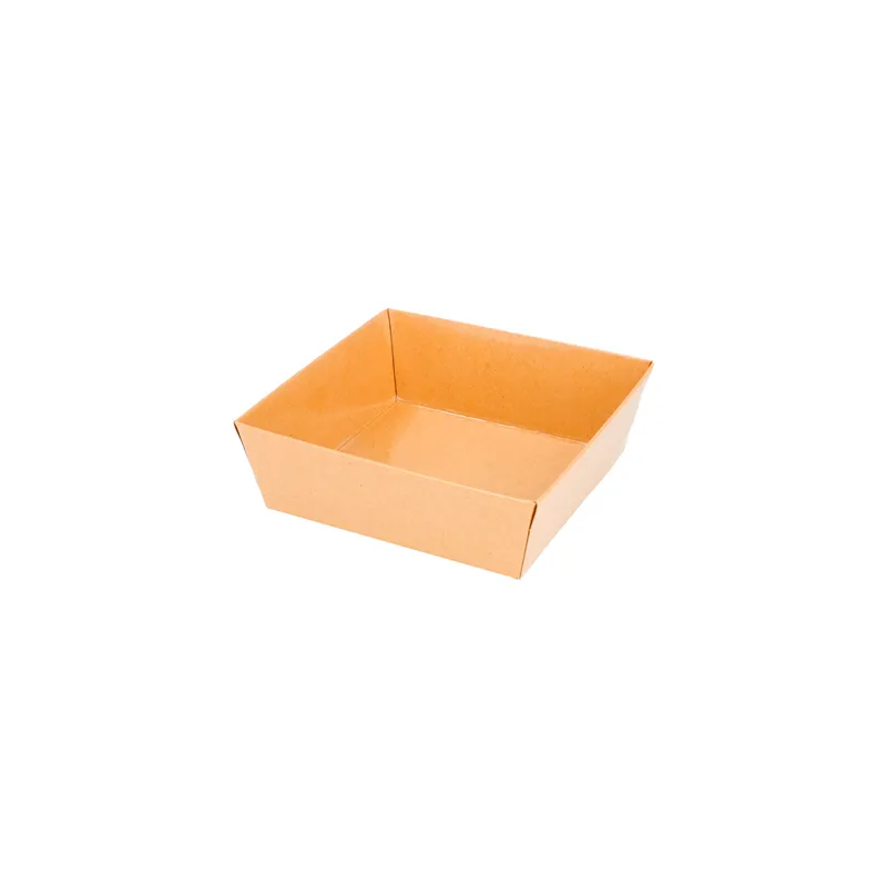 BARQUETTES 250 + 12,5 PE G/M2 10,5x10,5x3,5 CM NATUREL KRAFT (1000 UNITÉ) BARQUETTES 250 + 12,5 PE G/M2 10,5x10,5x3,5 CM NATUREL KRAFT (1000 UNITÉ)