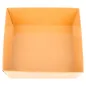 BARQUETTES 250 + 12,5 PE G/M2 10,5x10,5x3,5 CM NATUREL KRAFT (1000 UNITÉ) BARQUETTES