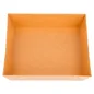 BARQUETTES 250 + 12,5 PE G/M2 14x13x3,5 CM NATUREL KRAFT (1000 UNITÉ) BARQUETTES