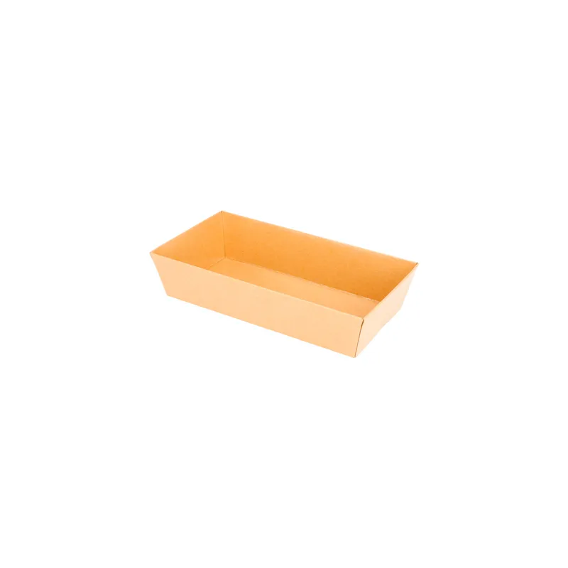 BARQUETTES  250 + 12,5 PE G/M2 15,5x8,5x3,5 CM NATUREL KRAFT (1000 UNITÉ)