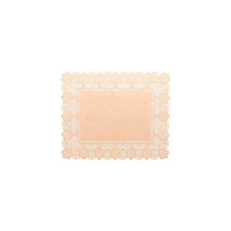 DENTELLES RECTANGULAIRES  40 G/M2 32x26 CM NATUREL KRAFT (250 UNITÉ)