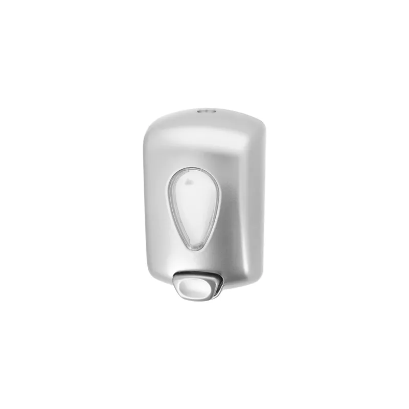 DOSEUR DE SAVON 700 ML 13x9x21 CM ARGENTE ABS (1 UNITÉ) DOSEUR DE SAVON 700 ML 13x9x21 CM ARGENTE ABS (1 UNITÉ)