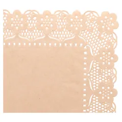 DENTELLES RECTANGULAIRES 40 G/M2 50x40 CM NATUREL KRAFT (250 UNITÉ)