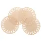 DENTELLES RONDES AJOURÉES 40 G/M2 Ø 9 CM NATUREL KRAFT (250 UNITÉ) DENTELLES RONDES AJOURÉES