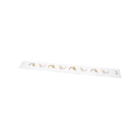 BANDE SANITAIRE DEGRADABLE "WC" 'TOUCH OF CHARM' 48 G/M2 62x6,5 CM BLANC PAPIER (1000 UNITÉ)