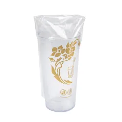 SACHETS PROTECTION DE GOBELETS 'TOUCH OF CHARM' 13,3x17 CM TRANSPARENT LDPE (1000 UNITÉ)