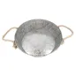PLATEAU ROND POIGNÉES EN CORDE ARTINOX Ø 35,5x11 CM GALVANISÉ ACIER (1 UNITÉ) PLATEAU ROND POIGNÉES EN CORDE
