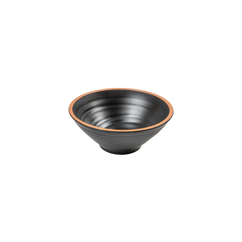 BOLS ASAMI WARE 850 ML Ø18,4x7,5 CM NOIR MÉLAMINE (12 UNITÉ)