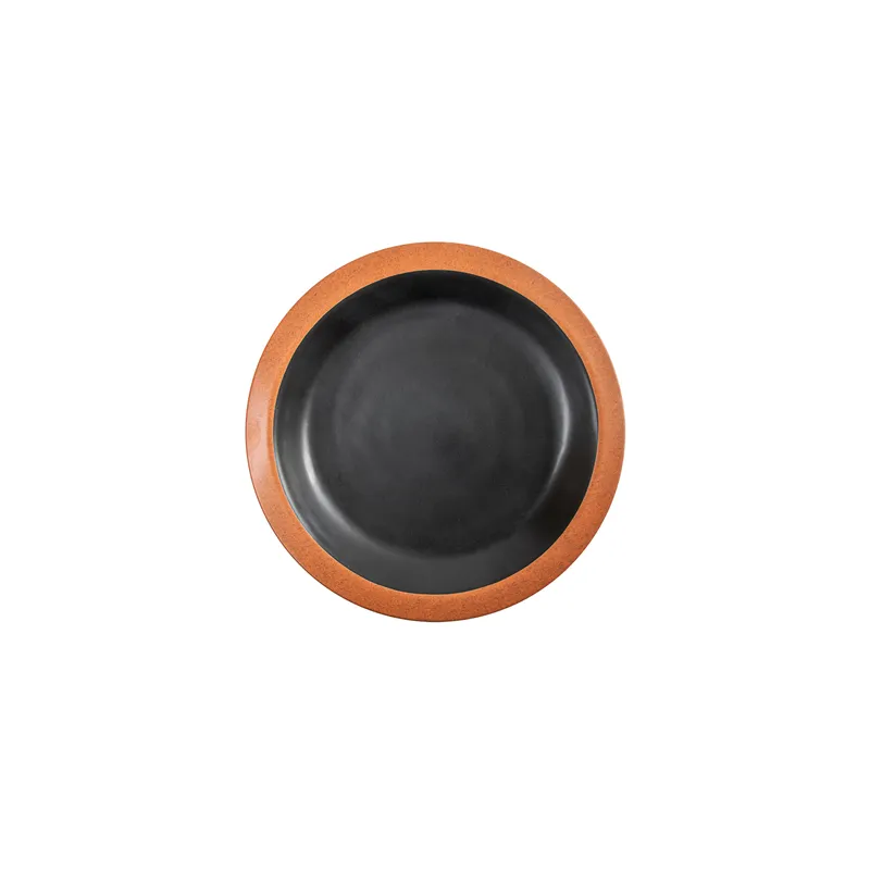 ASSIETTES ASAMI WARE 650 ML Ø25,4x3,4 CM NOIR MÉLAMINE (12 UNITÉ)