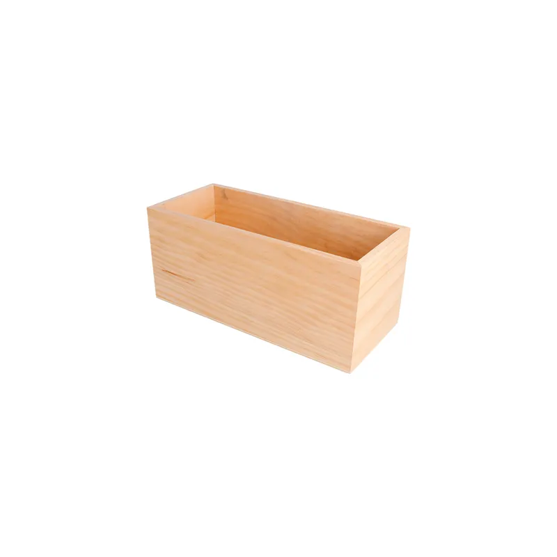 BOÎTE PRÉSENTATION CONDIMENTS   23x10x10 CM NATUREL BOIS (1 UNITÉ)