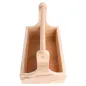 BOÎTE PRÉSENTATION AVEC ANSE 25x15,3x18 CM NATUREL BOIS (1 UNITÉ) BOÎTE PRÉSENTATION AVEC ANSE