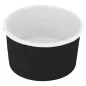 POTS À GLACES 70 ML 210 + 18PE G/M2 Ø 6,5x3,9 CM NOIR CARTON (2000 UNITÉ) POTS À GLACES