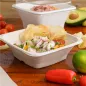 BOLS CARRÉS BIONIC 700 ML 18x18x6 CM NATUREL BAGASSE (400 UNITÉ) BOLS CARRÉS
