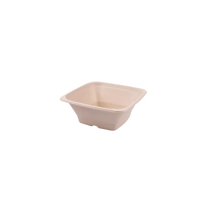 BOLS CARRÉS BIONIC 950 ML 18x18x7 CM NATUREL BAGASSE (400 UNITÉ) BOLS CARRÉS BIONIC 950 ML 18x18x7 CM NATUREL BAGASSE (400 UNITÉ)