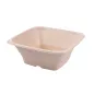 BOLS CARRÉS BIONIC 950 ML 18x18x7 CM NATUREL BAGASSE (400 UNITÉ) BOLS CARRÉS