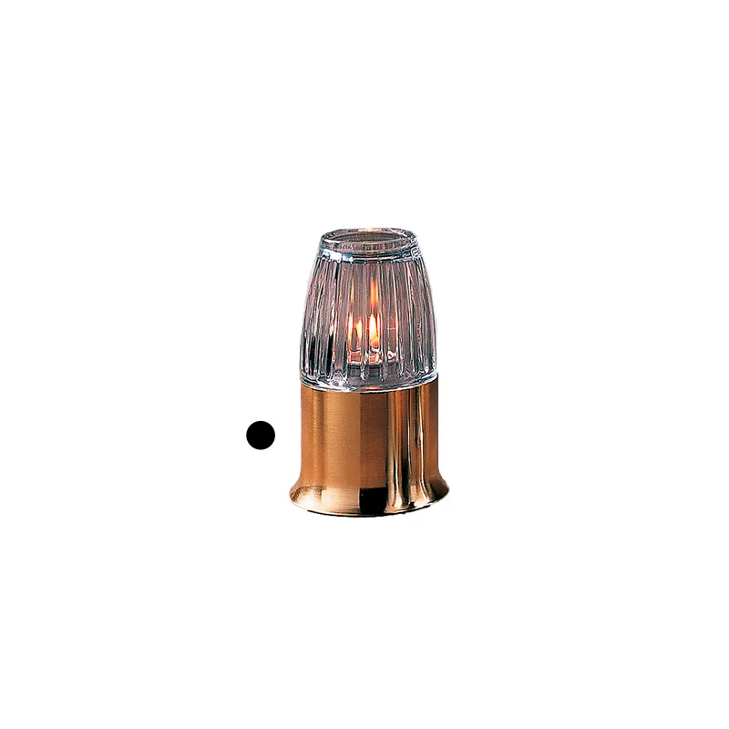 BASE MAT "CASUAL LAMPS"  Ø 9x6,5 CM DORE CHROME (1 UNITÉ)