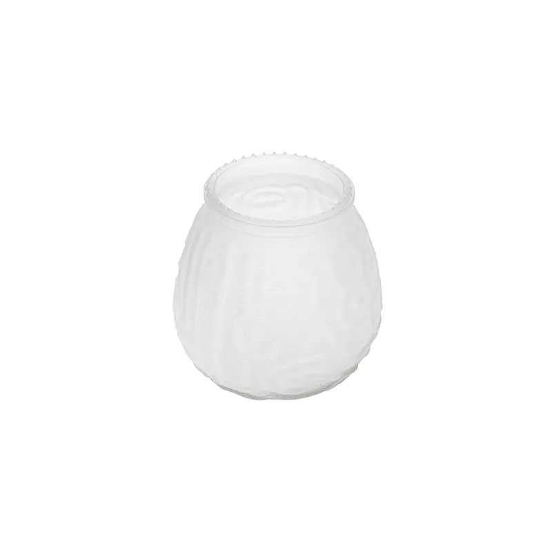 VERRE POUR BOUGIES  9,5x9,5 CM TRANSLUCIDE VERRE (60 UNITÉ)