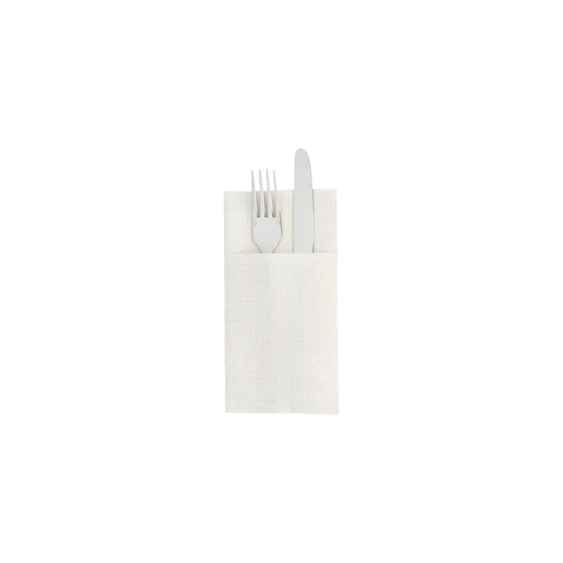 SERVIETTES KANGOUROU 'DRY COTTON' 55 G/M2 40x40 CM IVOIRE AIRLAID (700 UNITÉ)