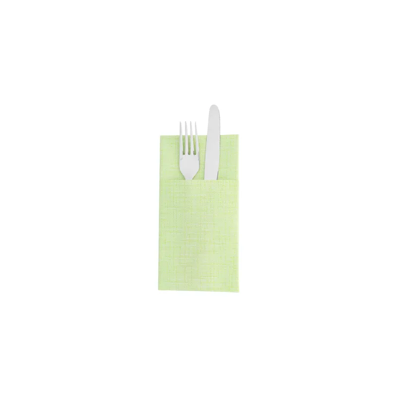 SERVIETTES KANGOUROU 'DRY COTTON' 55 G/M2 40x40 CM KIWI AIRLAID (700 UNITÉ)