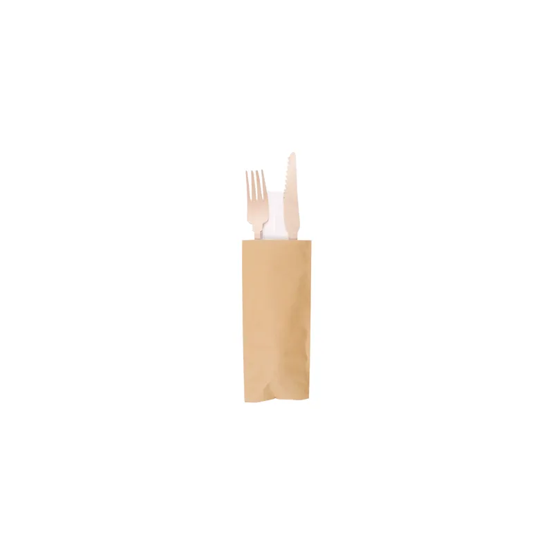 SET 3/1 COUVERTS +SERVIETTE WOOD 'CLASSIC' 20 CM NATUREL BOIS (100 UNITÉ) SET 3/1 COUVERTS +SERVIETTE WOOD 'CLASSIC' 20 CM NATUREL BOIS (100 UNITÉ)