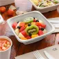BOLS CARRÉS BIONIC 700 ML 18x18x6 CM BLANC BAGASSE (400 UNITÉ) BOLS CARRÉS