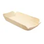 BARQUETTES RECTANGULAIRES WOOD 22,5x11,5x3 CM NATUREL BOIS (50 UNITÉ) BARQUETTES RECTANGULAIRES