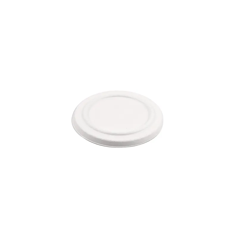 COUVERCLE POUR CODE 228.86 BIONIC  Ø 12x1,2 CM BLANC BAGASSE (500 UNITÉ)